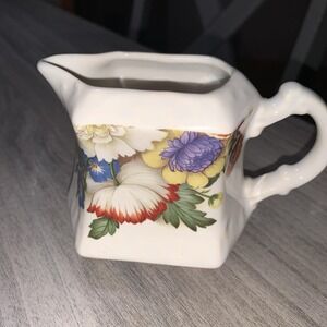 Vintage Crownford Creamer Floral Made In England No Chips